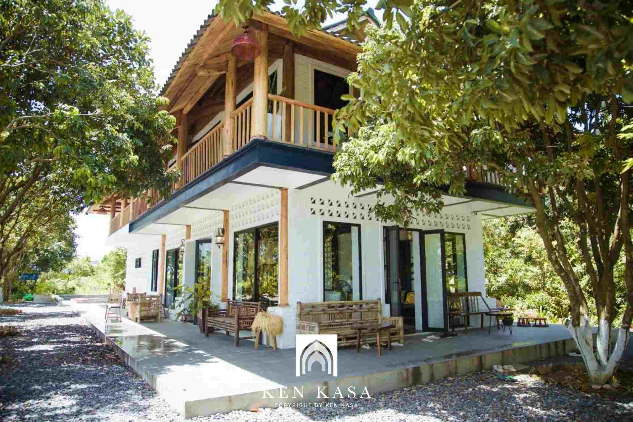 Mẫu nh&agrave; homestay phong c&aacute;ch indochine Giang house 